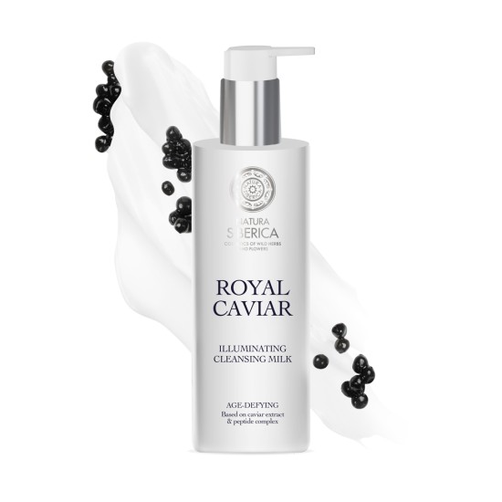 Lapte de față demachiant Natura Siberica Royal Caviar, iluminare și curățare, 200 ml