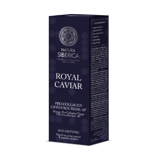 Mască de față Cryo Pro-Collagen Natura Siberica Royal Caviar 75 ml