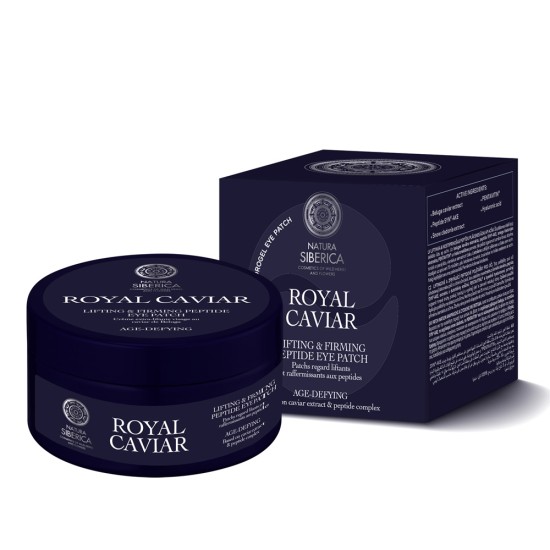 Plasturi de ochi cu efect de lifting și fermitate Natura Siberica Royal Caviar, 60 buc