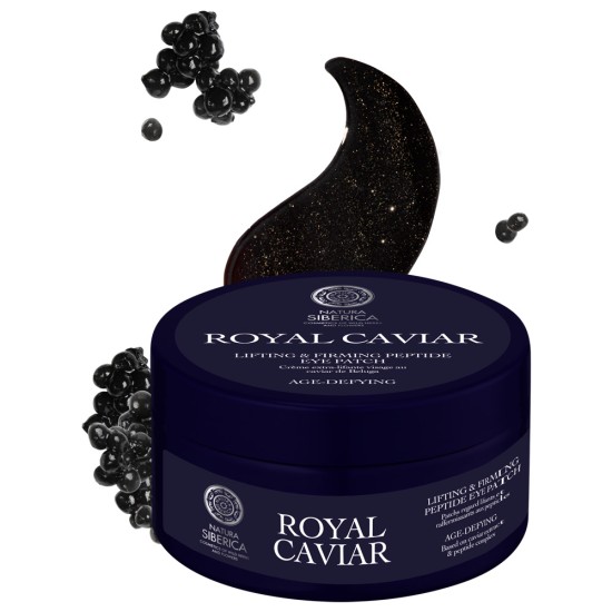 Plasturi de ochi cu efect de lifting și fermitate Natura Siberica Royal Caviar, 60 buc