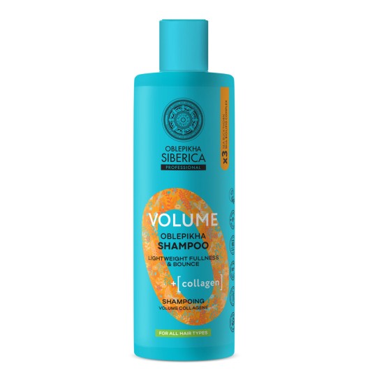 Set cadou Natura Siberica Oblepikha Fabulous Hair Essentials cu sampon 400 ml si serum 200 ml