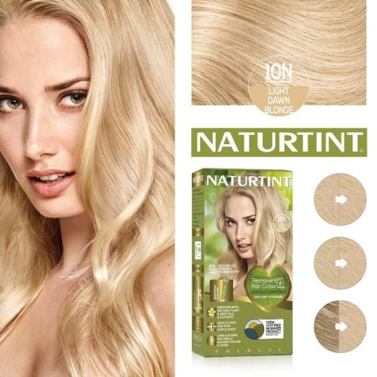 Vopsea de par NATURTINT BIOBASED 10N - Light Dawn Blonde