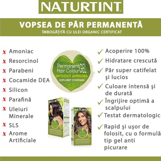 Vopsea de par NATURTINT BIOBASED 2.1 - Blue-Black