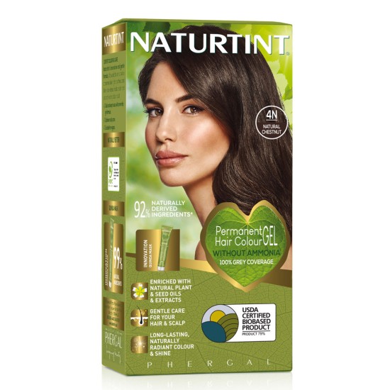 Vopsea de par NATURTINT BIOBASED 4N - Natural Chestnut