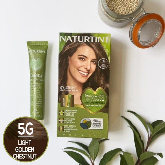 Vopsea de par NATURTINT BIOBASED 5G - Light Golden Chestnut