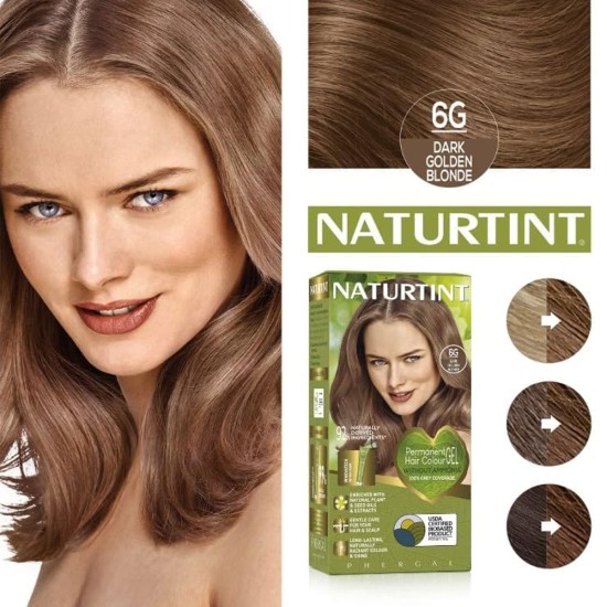 Vopsea de par NATURTINT BIOBASED 6G – Dark Golden Blonde