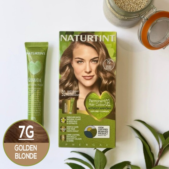 Vopsea de par NATURTINT BIOBASED 7G - Golden Blonde