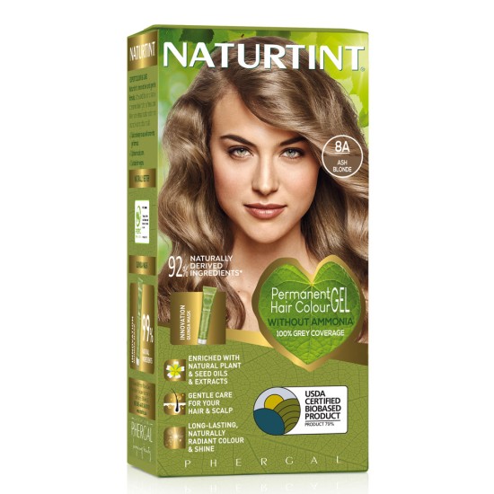 Vopsea de par NATURTINT BIOBASED 8A - Ash Blonde