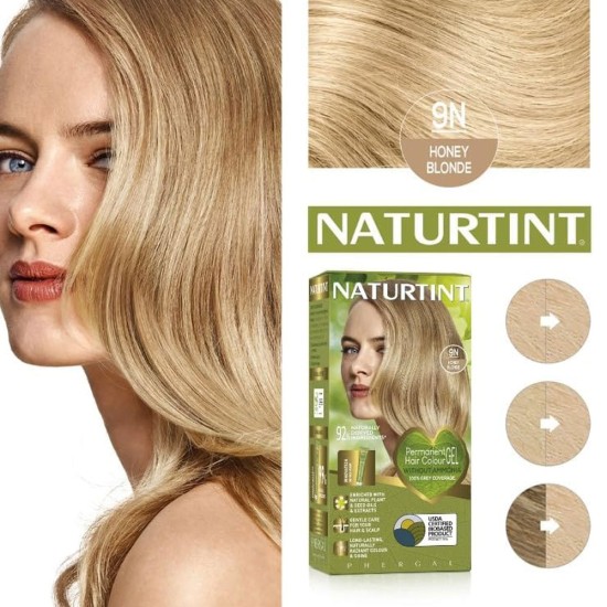 Vopsea de par NATURTINT BIOBASED 9N - Honey Blonde