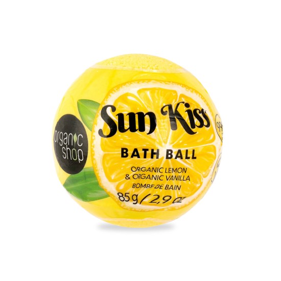 Bila de baie efervescenta Organic Shop Sun Kiss Lemon Vanilla 85 g