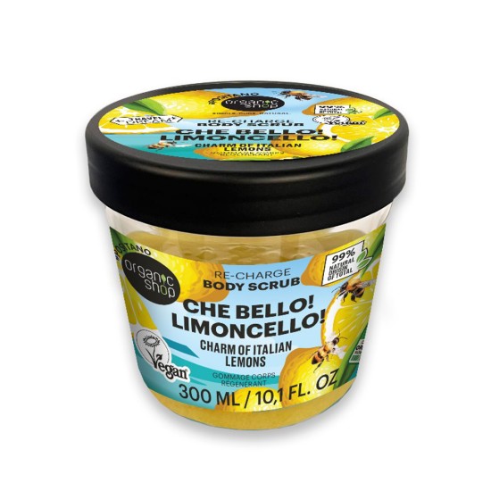 Scrub de corp Organic Shop Che Bello! Limoncello! 300 ml