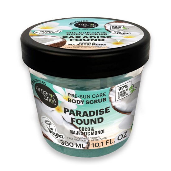 Scrub de corp Organic Shop Paradise Found Coco and Majestic Monoi 300 ml