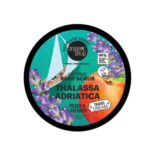 Scrub de corp Organic Shop Thalassa Adriatica Peach and Lavender 300 ml