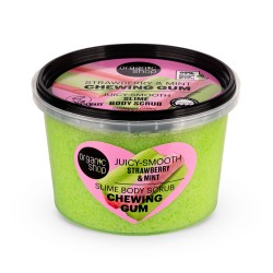 Scrub de corp Organic Shop Chewing Gum Strawberry and Mint 250 ml