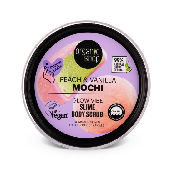 Scrub de corp Organic Shop Mochi Peach and Vanilla 250 ml
