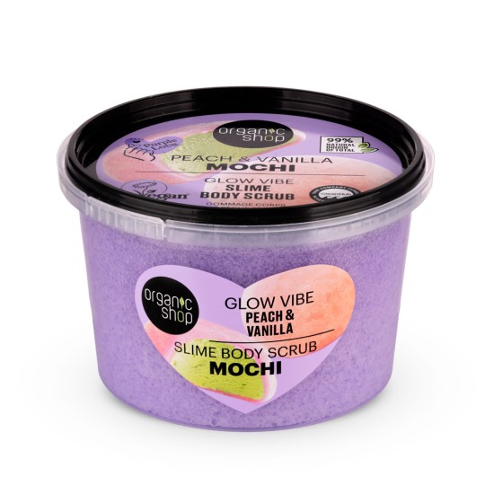 Scrub de corp Organic Shop Mochi Peach and Vanilla 250 ml