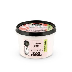 Crema de corp nutritiva Organic Shop Lychee & 5 Oils 250 ml