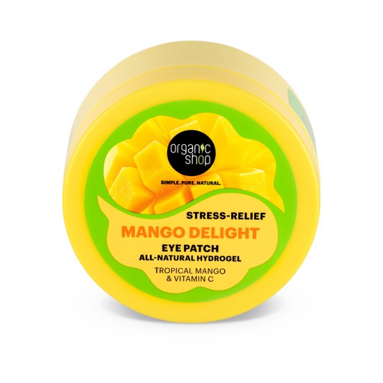 Plasturi pentru ochi Organic Shop Mango Delight Stress Relief hydrogel, 60 pcs