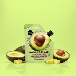 Mască facială cu argilă de avocado, Organic Shop, hidratare profundă, 100 ml