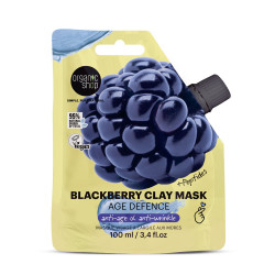 Mască facială cu argilă de mure, Organic Shop Age Defense, 100 ml