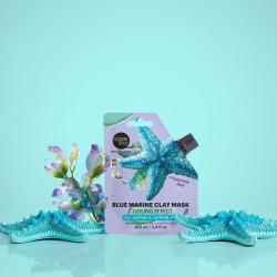 Mască facială cu argilă marină albastră Organic Shop, efect răcoritor, 100 ml