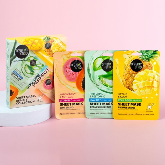 Set cu 3 măști faciale Organic Shop Beauty Collection - You Are Perfect