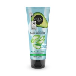 Gomaj facial exfoliant pentru toate tipurile de piele Organic Shop - Aloe si Avocado 75 ml