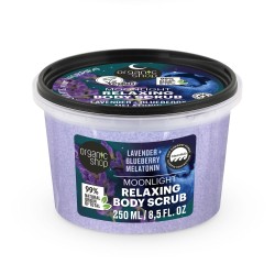 Scrub de corp relaxant Organic Shop Lavander + Blueberry Melatonin 250 ml