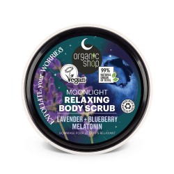 Scrub de corp relaxant Organic Shop Lavander + Blueberry Melatonin 250 ml