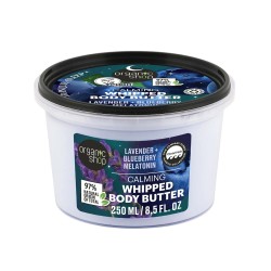 Unt de corp pentru somn linistit Organic Shop Lavander + Blueberry Melatonin 250 ml