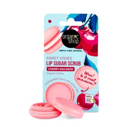 Scrub de buze Organic Shop Cherry Macaron Sugar 10 ml