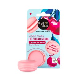 Scrub de buze Organic Shop Cherry Macaron Sugar 10 ml