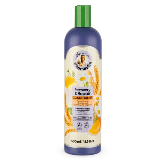Balsam reparator si regenerator cu ou si proteine din grau Organic Shop Mama Pharmelia 500 ml