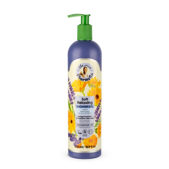Gel de dus relaxant cu lavanda si galbenele de pajiste Organic Shop Mama Pharmelia 500 ml