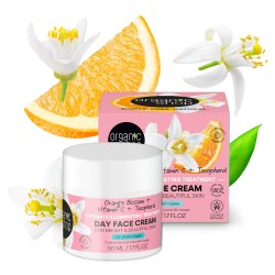 Crema de zi pentru fata cu efect de iluminare Organic Shop Orange Blossom cu Vitamina C si Tocoferol 50 ml