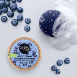 Sampon solid anti yellow Organic Shop Blueberry and Shea 60 g