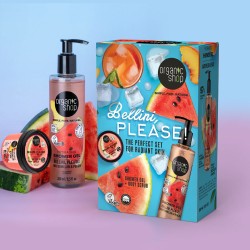 Set cadou Organic Shop Bellini Please! cu scrub de corp 100 ml și gel de duș 280 ml