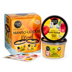 Set cadou Organic Shop Mango-Licious Mood cu scrub de corp si body mousse