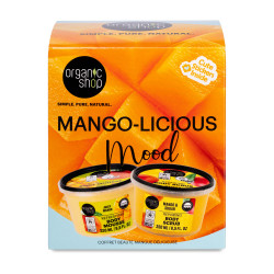Set cadou Organic Shop Mango-Licious Mood cu scrub de corp si body mousse