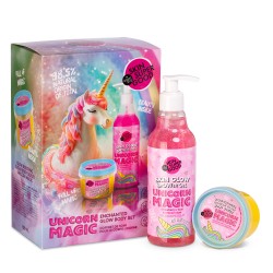 Set Organic Shop Skin Super Good Unicorn Magic cu gel de duș și scrub de corp