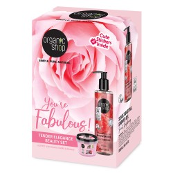Set cadou Organic Shop You're Fabulous cu gel de duș și body polish