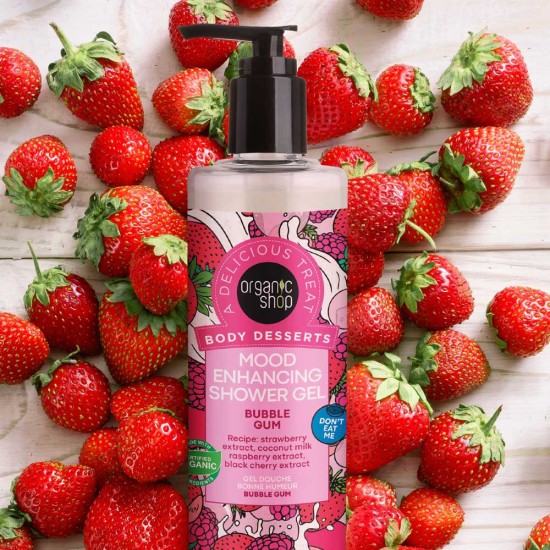Gel de duș Organic Shop Bubble Gum 280 ml