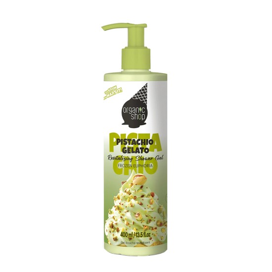 Gel de dus revitalizant Organic Shop Pistachio Gelato Frozen Euphoria 400 ml