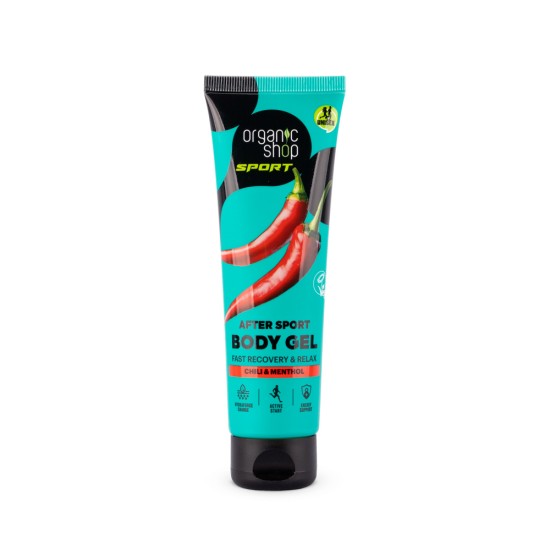 Gel de corp pentru mușchi Organic Shop SPORT After Sport alinarea durerii, efect de încălzire rapidă, 75 ml