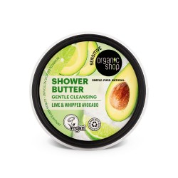 Unt de duș curățare delicată Organic Shop Lime and Whipped Avocado 250 ml