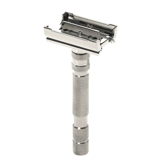 Aparat de ras safety razor Rockwell T2 White Chrome