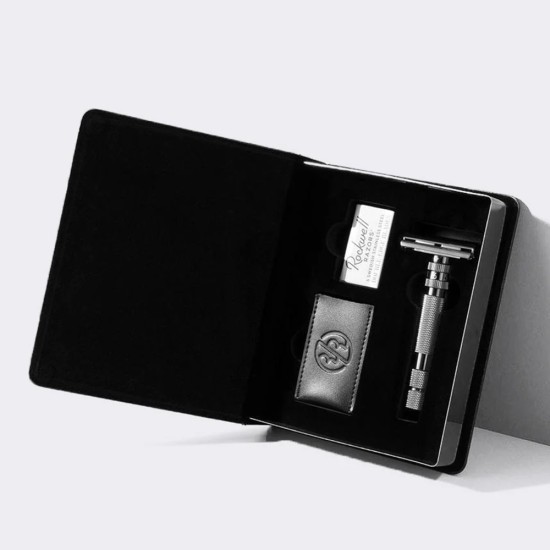 Aparat de ras safety razor Rockwell T2 White Chrome