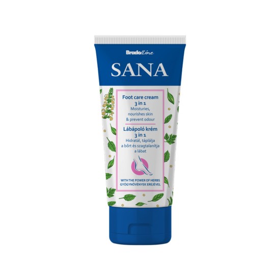 Crema pentru ingrijirea picioarelor Sana 3in1 100 ml