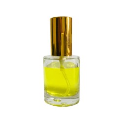 Sticluta cu pulverizator si capac Gold metal pentru parfum - Elsa 35ml