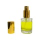Sticluta cu pulverizator si capac Gold metal pentru parfum - Elsa 35ml